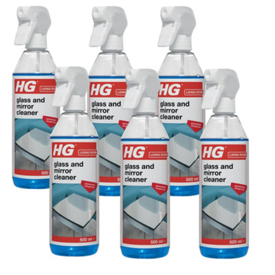 B&Q -  Glass And Mirror Cleaner 500Ml (Pack Of 6)