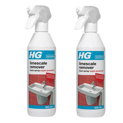 Hg Limescale Remover Spray Super 500Ml (Pack Of 2) from B&Q