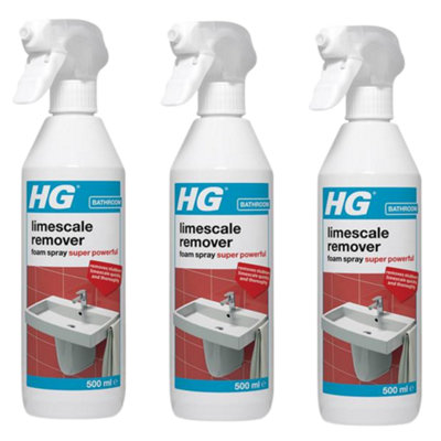 Hg Limescale Remover Spray Super 500Ml (Pack Of 3) from B&Q
