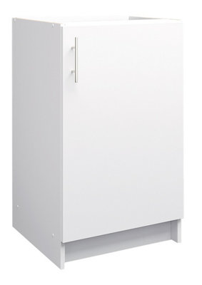 B&Q -  Kitchen Base Unit 500mm Storage Cabinet With Door Shelf 50CmWhite Matt