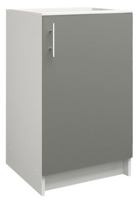 B&Q -  Kitchen Base Unit 500mm Storage Cabinet With Door Shelf 50CmGrey Matt