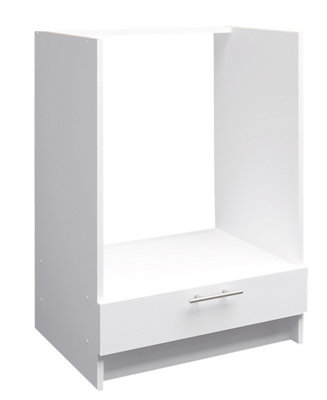 B&Q -  Kitchen Base Oven Unit 600mm Cabinet With Front 60CmWhite Matt