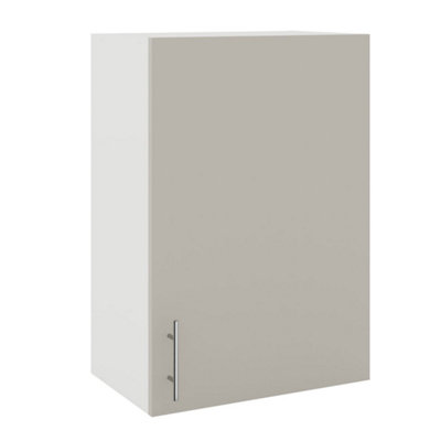 B&Q -  Kitchen Wall Unit 500mm Storage Cabinet With Doors And Shelf 50CmCashmere Matt