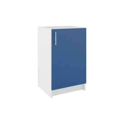 B&Q -  Kitchen Base Unit 500mm Storage Cabinet With Door Shelf 50CmNavy Matt
