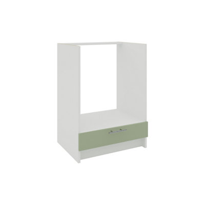 B&Q -  Kitchen Base Oven Unit 600mm Cabinet With Front 60CmSage Green Matt