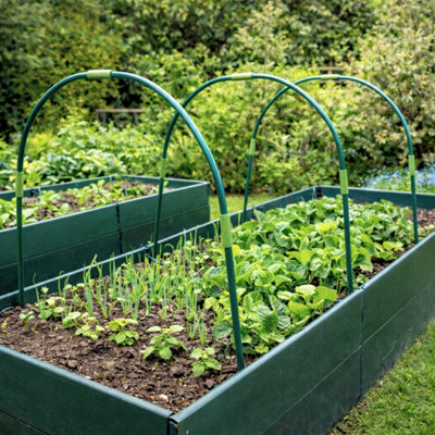 Gardenskill Metal Outdoor Garden Hoop Arch Kits For Grow Tunnels Greenhouse Polytunnel Netting  1X1M HPk 5 from B&Q