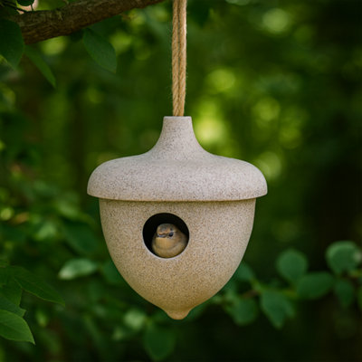 GardenSkill Hanging Bird House Nest Box For GardenOutdoor Nesting Shelter For Bluetit Sparrow NuthatchEco Nester Roosting Pouch 4Cm Hole from B&Q