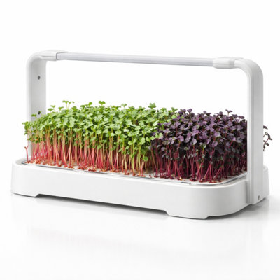 GardenSkill Indoor Hydroponic Growing System & Led Light For Microgreens HerbsSmart Garden Germination Tray For Seed Starting Propagation from B&Q