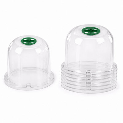 B&Q -  Bell Cloche With Vent 26Cm X 20Cm5Pcs + 20 U PinsMini Greenhouse & Seedling Cover For Plant & Frost Protection