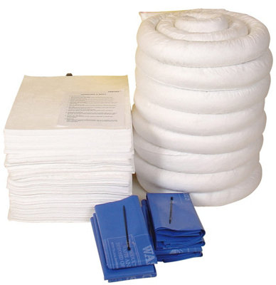 Serpro spill management 200 Litre Oil And Fuel Only Refill Spill KitHigh-Capacity Spill Management For HydraulicEngineLubricating OilAnd Solvents from B&Q