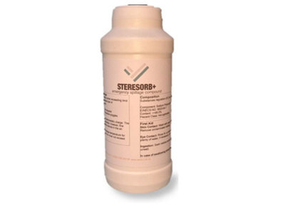 Serpro spill management 240G Steresorb+ Body Fluid Sorbent And DisinfectantEmergency Spillage Powder That Neutralises Hiv & Hepatitis B from B&Q