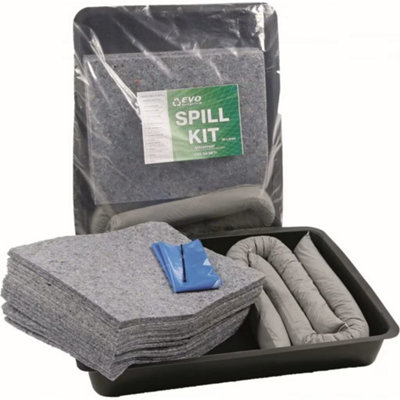 EVO Recycled 40 Litre Evo Spill Kit Including A FlexitraySuitable For HydraulicsOilsCoolantFuels And Mild Acids from B&Q