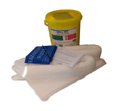 Serpro spill management 20 Litre Oil And Fuel Spill Kit In A Durable Plastic Tub (Complete Kit)Complete Emergency Spill Response Kit from B&Q
