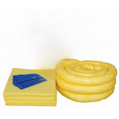 Serpro spill management 65 Litre Chemical Spill Kit RefillIncludes Absorbent SocksPadsDisposal Bags & Instruction Sheet from B&Q