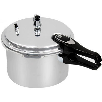 Crystals 3.5 Litre Dual Handle Aluminum Pressure Cooker Kitchen Catering Cookware from B&Q