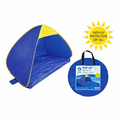 Surf State Uv Protection Popup Blue Beach Shelter Tent from B&Q