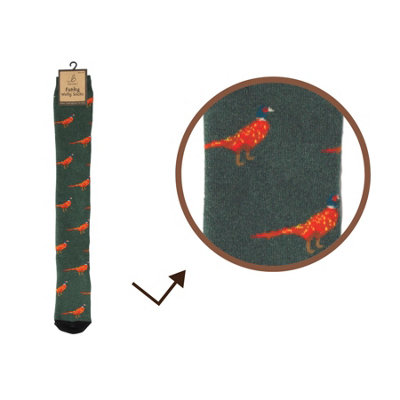 Bartleby Funky Welly Boot Socks Uk 4-8 Country Pheasant from B&Q