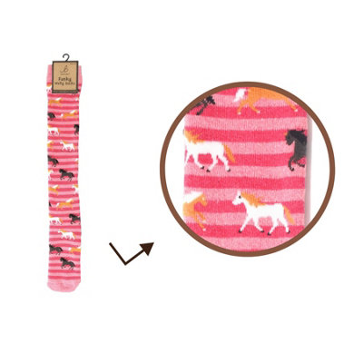Bartleby Ladies Welly Socks - Horses Print Size 4