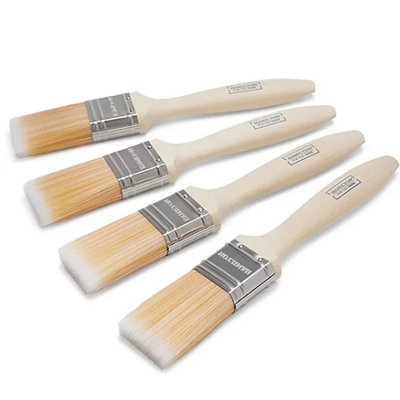 Hamilton For The Trade Emulsion & Gloss 1.5" Fine Tip Brushes- 4 Pack