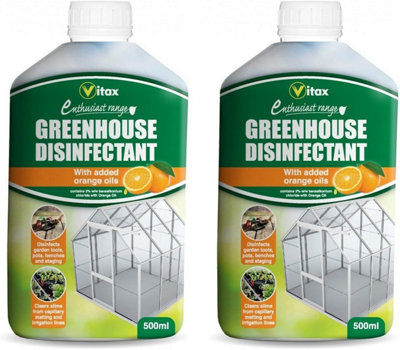 Vitax Greenhouse Disinfectant 500Ml Citrus Cleaner For Tools Surfaces Pipes Bird Tables Fast-Acting Formula from B&Q
