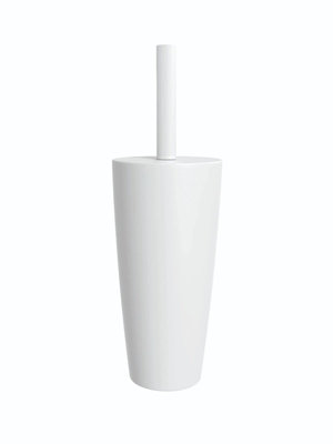 Blue Canyon Boda Toilet Brush & Holder White Deep Cleaning Flexible Bristles Odour Free Compact Durable Design from B&Q