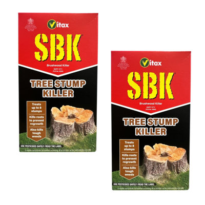 Vitax Sbk Tree Stump Killer 250Ml Pack Of 2 Glyphosate Free Effective Root & Weed Control For Stumps And Woody Weeds from B&Q