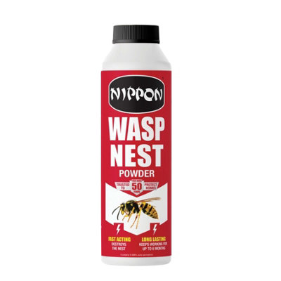B&Q -  Nippon Wasp Nest Powder Indoor Outdoor Wasp Nest Treatment 300G