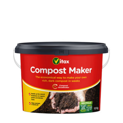 B&Q -  Compost Maker Organic Accelerator Garden Kitchen Waste Decomposition Granules Tub 10Kg