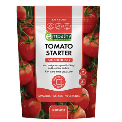 B&Q -  Tomato Starter Biofertiliser 6 Biscuits With Rootgrow Fungi Nutrients For Tomatoes And Vegetable Plants