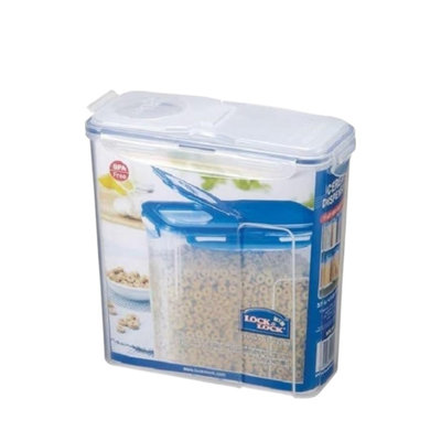 Locknlock Airtight Cereal Storage Container Lockable Lid Bpa Free Freezer Dishwasher Safe Food Storage Box Plastic Dispenser 3.9L from B&Q