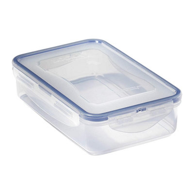 B&Q -  Airtight Food Storage Container With 4 Sided Locking Lid Bpa Free Leak Proof  Microwave Freezer Dishwasher Safe 800Ml