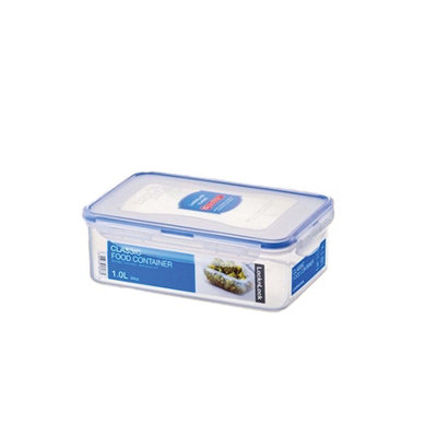 B&Q -  Airtight Food Storage Container With 4 Sided Locking Lid Bpa Free Leak Proof  Microwave Freezer Dishwasher Safe 1L