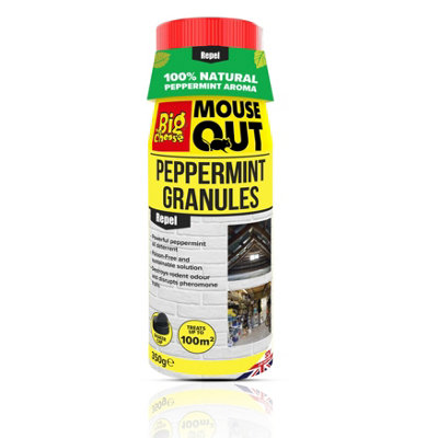 STV The Big Cheese Mouse Out Peppermint Granules Natural Mouse Deterrent Poison-Free Rodent Repellent 350G from B&Q
