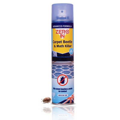 STV Zero In Carpet Beetle And Moth Killer 300Ml Spray Kills Larvae And Moths Long Lasting Protection Up To 3 Months Uk from B&Q