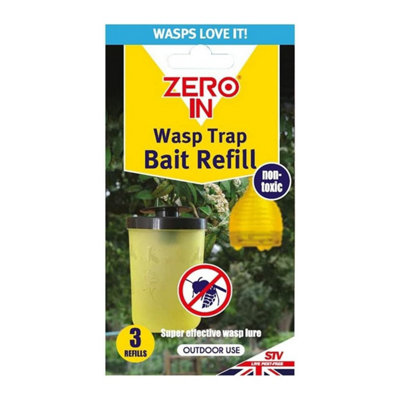 Zero In Wasp Trap Bait Refill Sachets 3 Pack Non Toxic Attractant For And Trap With Food Grade Ingredient from B&Q
