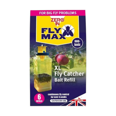 STV Fly Max Xl Fly Catcher Outdoor Trap Bait Refill Sachets 6 Pack Activate With Water Outdoor Fly Trap Refill from B&Q