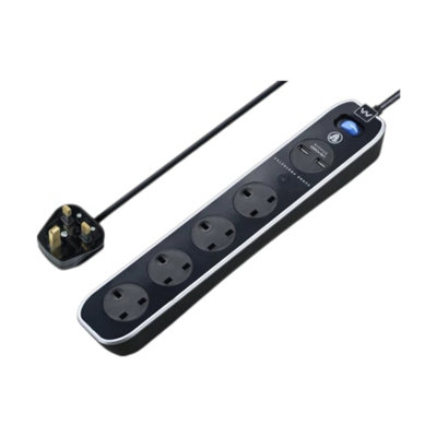 Masterplug Extension Lead 4 Socket 2M Surge Protected Usb Charging Ports 5060930794962 - Image 3