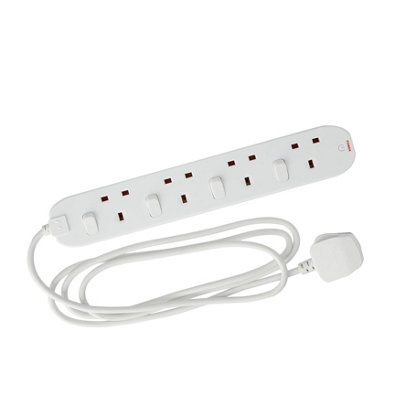 Masterplug 4 Socket Individually Switched Extension Lead Power Strip 2M 5060930795068 - Image 3