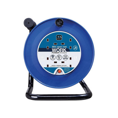 Masterplug 30M 4 Socket 13A Open Reel Extension Lead 5060930795150 - Image 3