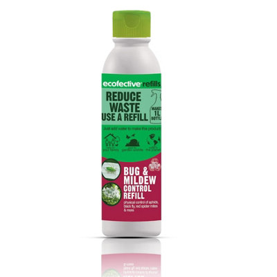 Ecofective Bug And Mildew Control 200Ml Refill Pesticide-Free Bee-Friendly Safe For Kids & Pets Plant Nutrients from B&Q