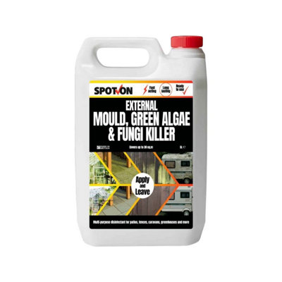 Ecofective Spot On External Mould Green Algae And Fungi Killer 5 Liter Ready To Use Spray Covers 30Sqm Made In Britain from B&Q