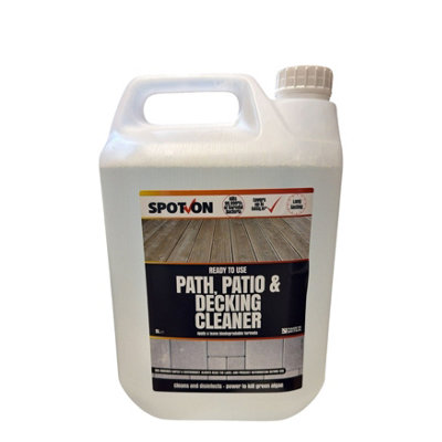 Ecofective Spot On 5L Long Lasting Path Patio And Decking Cleaner Removes Algae Grime Biodegradable Easy Spray from B&Q