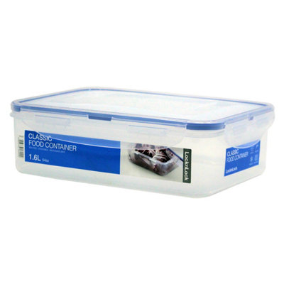 Locknlock Food Storage Container Airtight Bpa-Free Stackable Microwave Safe 1.6L from B&Q