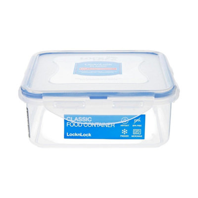 B&Q -  Food Storage Container Airtight Leakproof Microwave Safe Transparent Food Box 870Ml