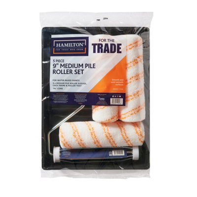 Hamilton 9 Inch Medium Pile Roller Set 5 Piece - Image 3