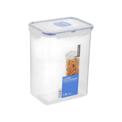 B&Q -  Food Storage Container Airtight Leak Proof Bpa Free Plastic Microwave Freezer Safe Transparent Kitchen Box 1.8L
