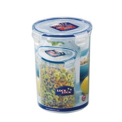 B&Q -  Round Food Storage Container Airtight Leak Proof Bpa Free Transparent Kitchen Box 1.8L