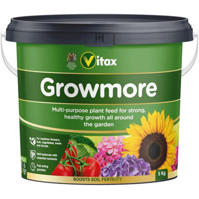 B&Q -  Growmore General Purpose Plant Fertiliser Flowers Fruit Vegetables Feed 5Kg