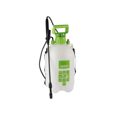 Draper Pressure Sprayer Handheld Pump Action 6.25L - White - Image 3