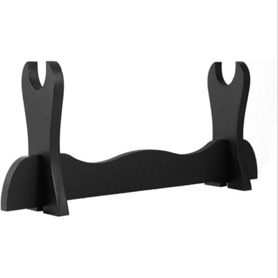NEXT LEVEL UK Katana Sword Stand Black Wood Display 1 Tier from B&Q